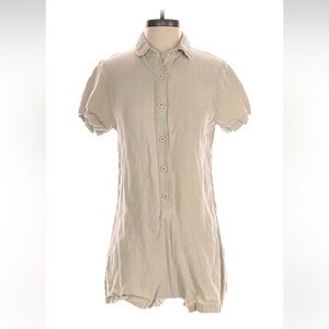 Jungmaven Stillwater Romper 100% Hemp Size Small S Canvas Color USA made